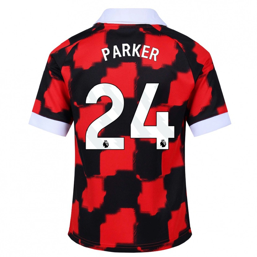Danxen Kvinnor Beau Parker #24 Röd Vit Svart Bortatröja Matchtröjor 2026/27 Tröjor T-Tröja