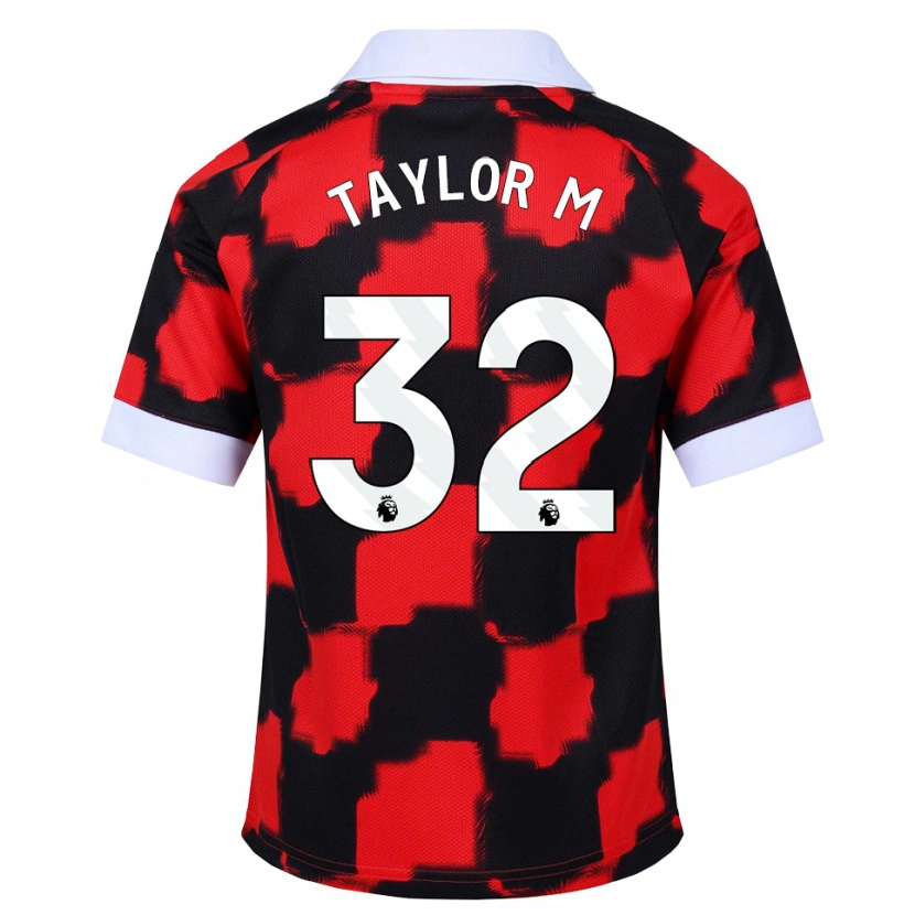 Danxen Kvinnor Belle Taylor-M #32 Röd Vit Svart Bortatröja Matchtröjor 2026/27 Tröjor T-Tröja