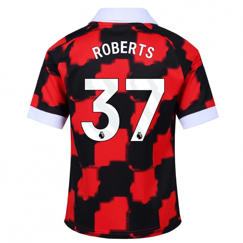 Danxen Kvinnor Sophia Roberts #37 Röd Vit Svart Bortatröja Matchtröjor 2026/27 Tröjor T-Tröja