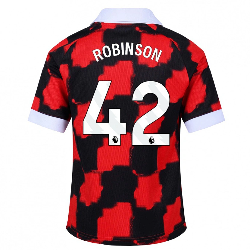 Danxen Kvinnor Charlie Robinson #42 Röd Vit Svart Bortatröja Matchtröjor 2026/27 Tröjor T-Tröja