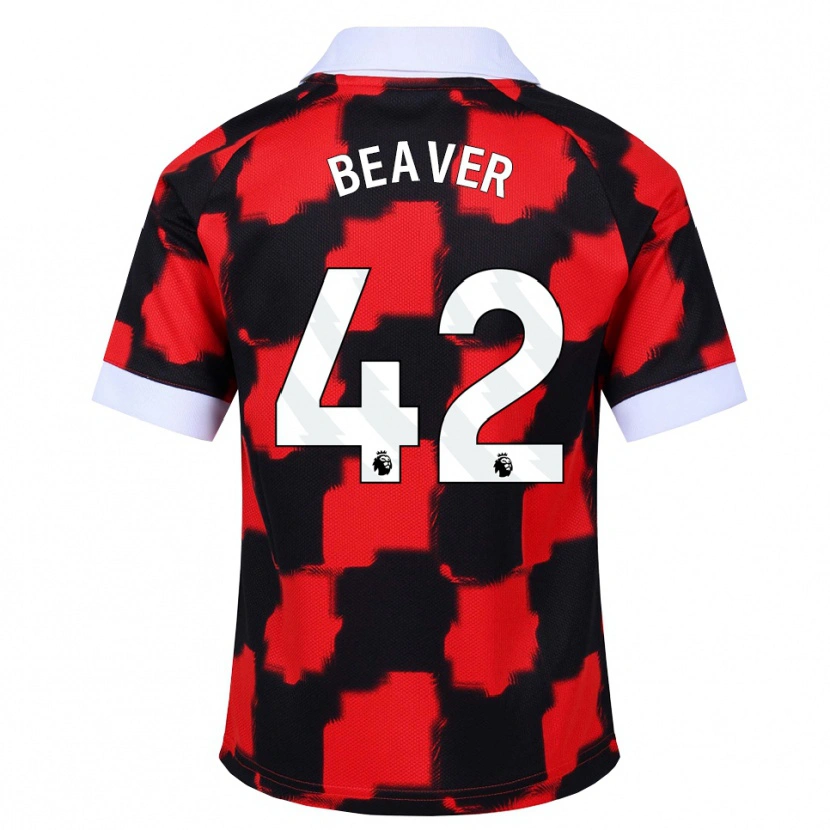 Danxen Kvinnor Cat Beaver #42 Röd Vit Svart Bortatröja Matchtröjor 2026/27 Tröjor T-Tröja