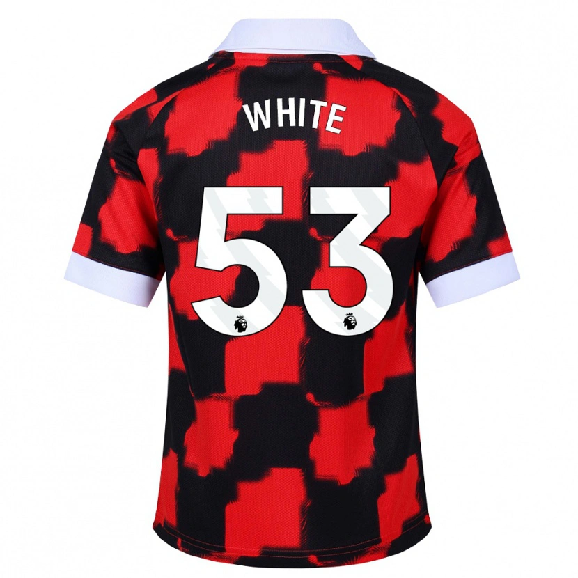 Danxen Kvinnor Alfie White #53 Röd Vit Svart Bortatröja Matchtröjor 2026/27 Tröjor T-Tröja