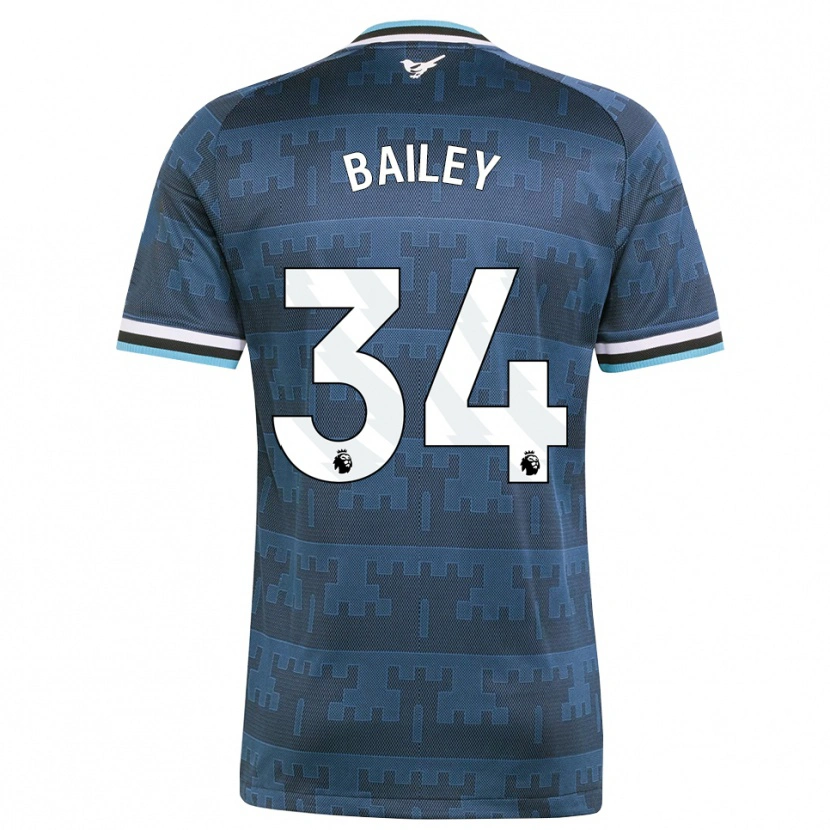 Danxen Kvinnor Scott Bailey #34 Gul Svart Blå Bortatröja Matchtröjor 2026/27 Tröjor T-Tröja