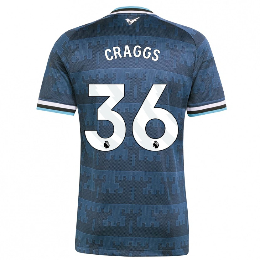 Danxen Kvinnor Luke Craggs #36 Gul Svart Blå Bortatröja Matchtröjor 2026/27 Tröjor T-Tröja