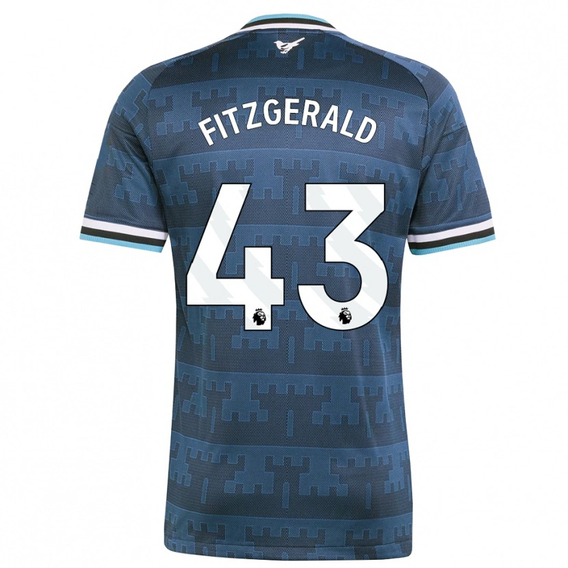 Danxen Kvinnor Kyle Fitzgerald #43 Gul Svart Blå Bortatröja Matchtröjor 2026/27 Tröjor T-Tröja