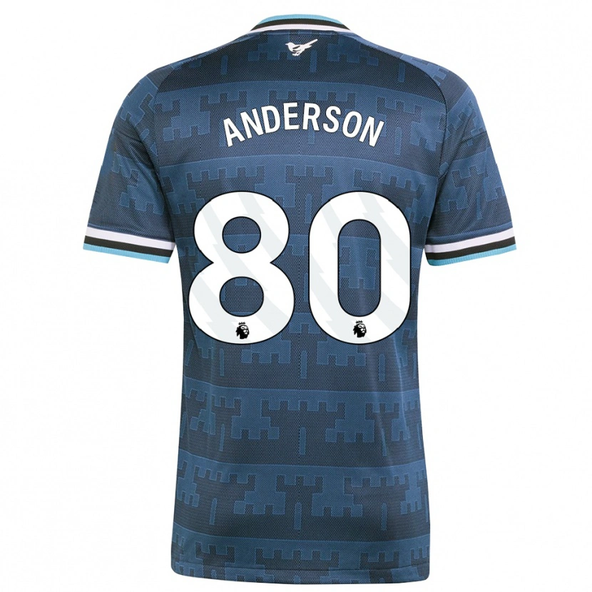 Danxen Kvinnor Will Anderson #80 Gul Svart Blå Bortatröja Matchtröjor 2026/27 Tröjor T-Tröja