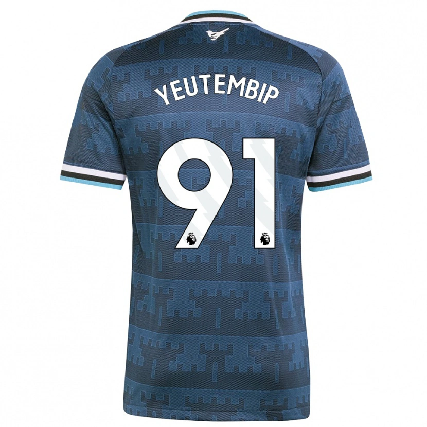 Danxen Kvinnor Les Yeutembip #91 Gul Svart Blå Bortatröja Matchtröjor 2026/27 Tröjor T-Tröja