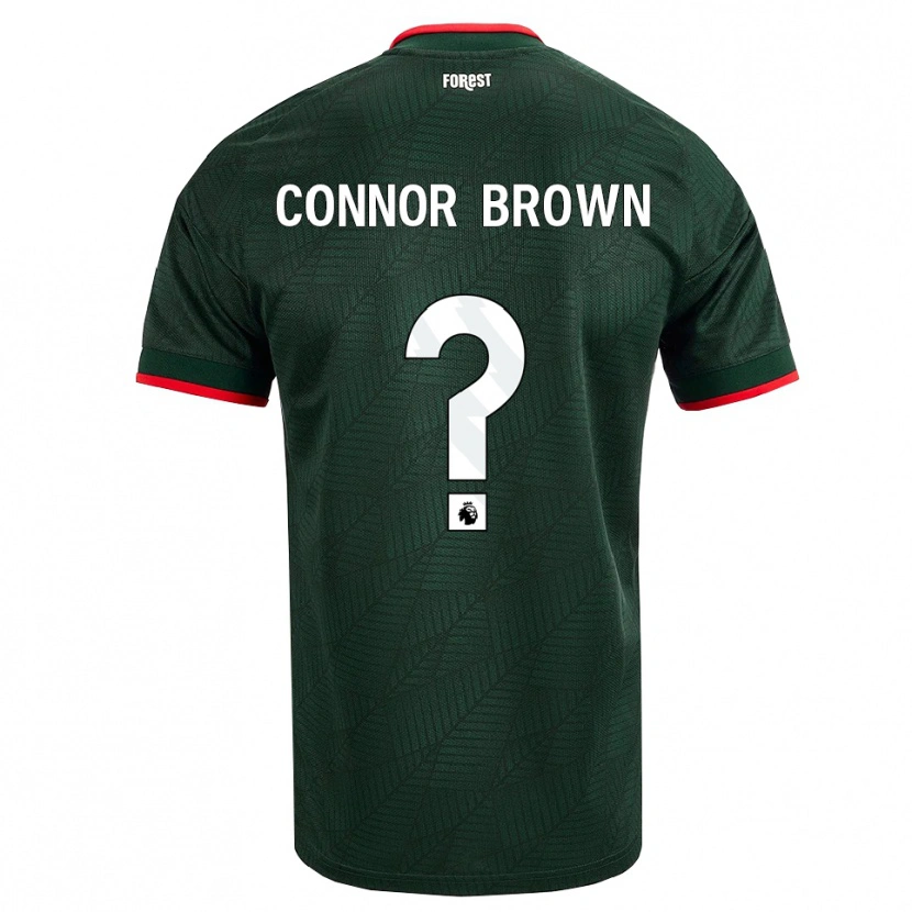 Danxen Kvinnor Connor Brown #0 Mörk Grön Röd Bortatröja Matchtröjor 2026/27 Tröjor T-Tröja