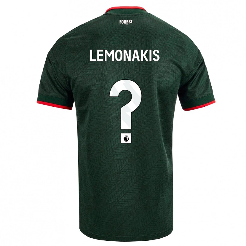 Danxen Kvinnor Georgios Lemonakis #0 Mörk Grön Röd Bortatröja Matchtröjor 2026/27 Tröjor T-Tröja