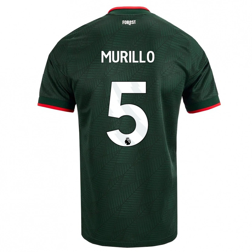 Danxen Kvinnor Murillo Santiago Costa Dos Santos #5 Mörk Grön Röd Bortatröja Matchtröjor 2026/27 Tröjor T-Tröja