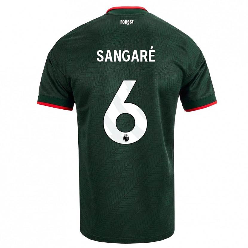 Danxen Kvinnor Ibrahim Sangaré #6 Mörk Grön Röd Bortatröja Matchtröjor 2026/27 Tröjor T-Tröja
