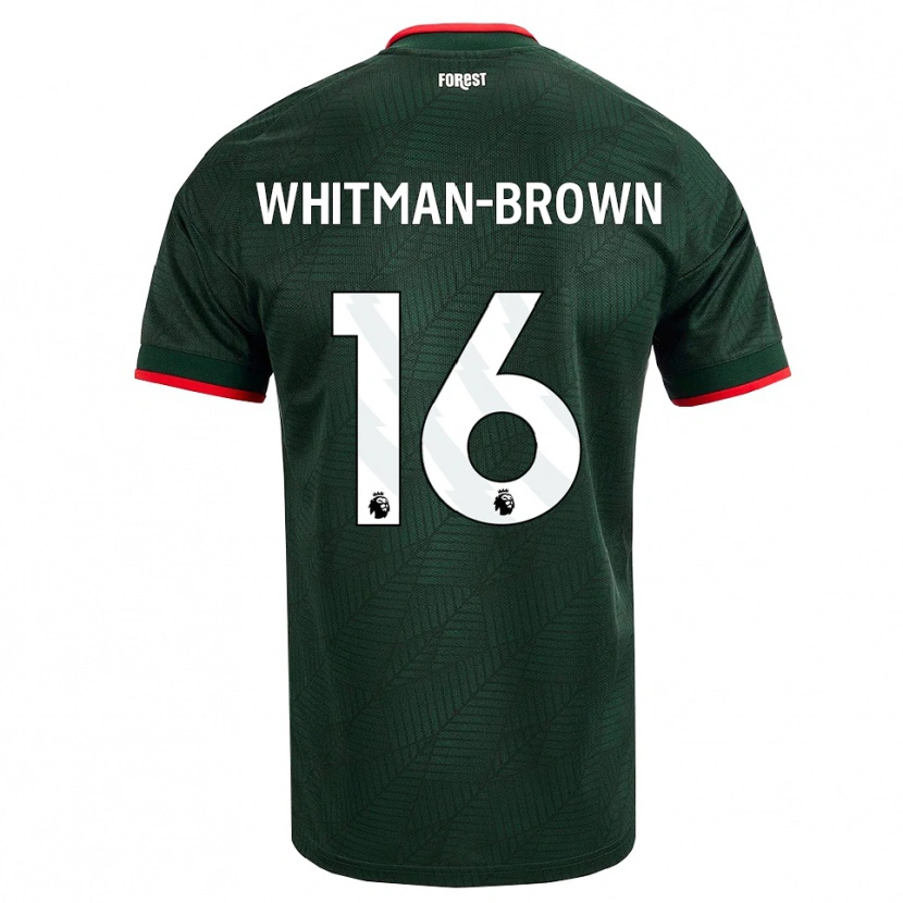 Danxen Kvinnor Chae Whitman-Brown #16 Mörk Grön Röd Bortatröja Matchtröjor 2026/27 Tröjor T-Tröja