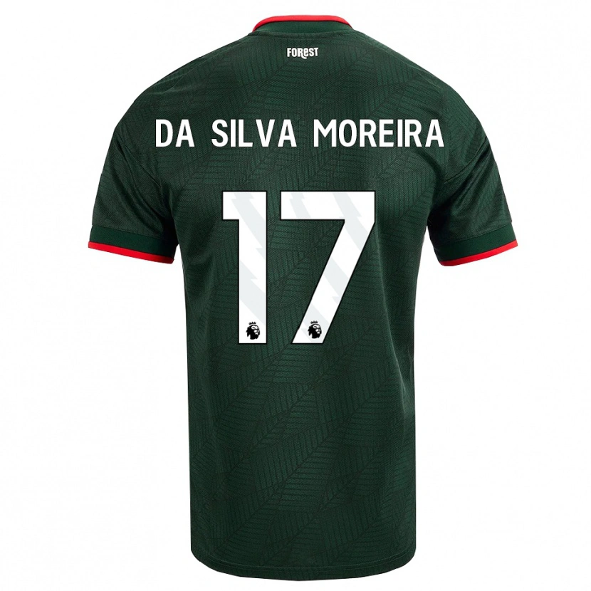 Danxen Kvinnor Eric Da Silva Moreira #17 Mörk Grön Röd Bortatröja Matchtröjor 2026/27 Tröjor T-Tröja