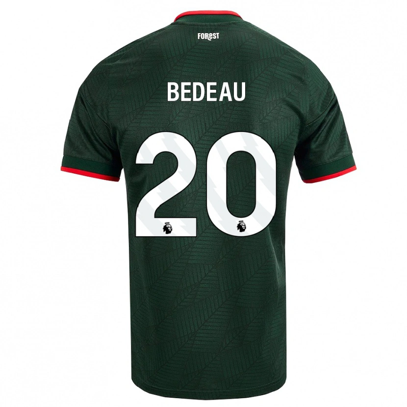 Danxen Kvinnor Naomi Bedeau #20 Mörk Grön Röd Bortatröja Matchtröjor 2026/27 Tröjor T-Tröja