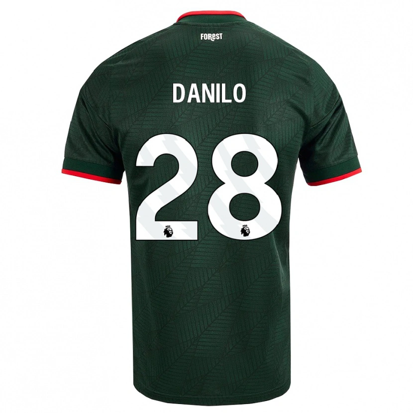 Danxen Kvinnor Danilo #28 Mörk Grön Röd Bortatröja Matchtröjor 2026/27 Tröjor T-Tröja