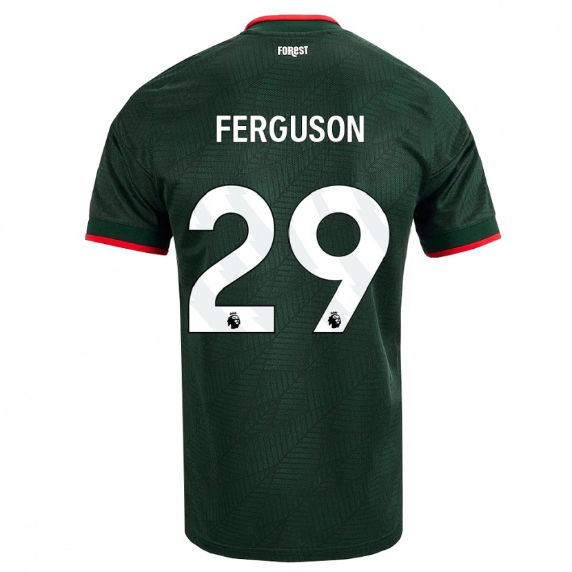 Danxen Kvinnor Georgie Ferguson #29 Mörk Grön Röd Bortatröja Matchtröjor 2026/27 Tröjor T-Tröja