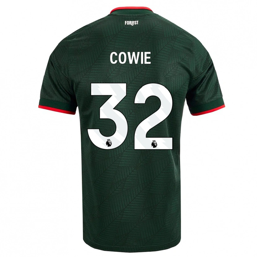 Danxen Kvinnor Abi Cowie #32 Mörk Grön Röd Bortatröja Matchtröjor 2026/27 Tröjor T-Tröja