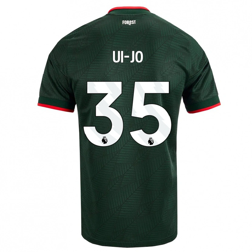Danxen Kvinnor Ui-Jo Hwang #35 Mörk Grön Röd Bortatröja Matchtröjor 2026/27 Tröjor T-Tröja