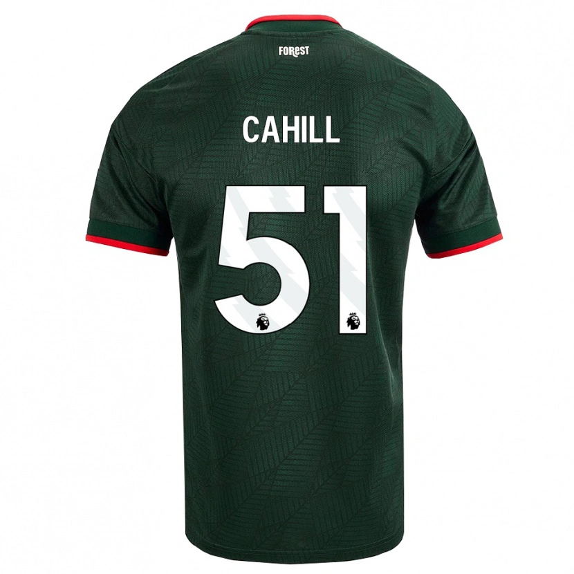 Danxen Kvinnor Shae Cahill #51 Mörk Grön Röd Bortatröja Matchtröjor 2026/27 Tröjor T-Tröja