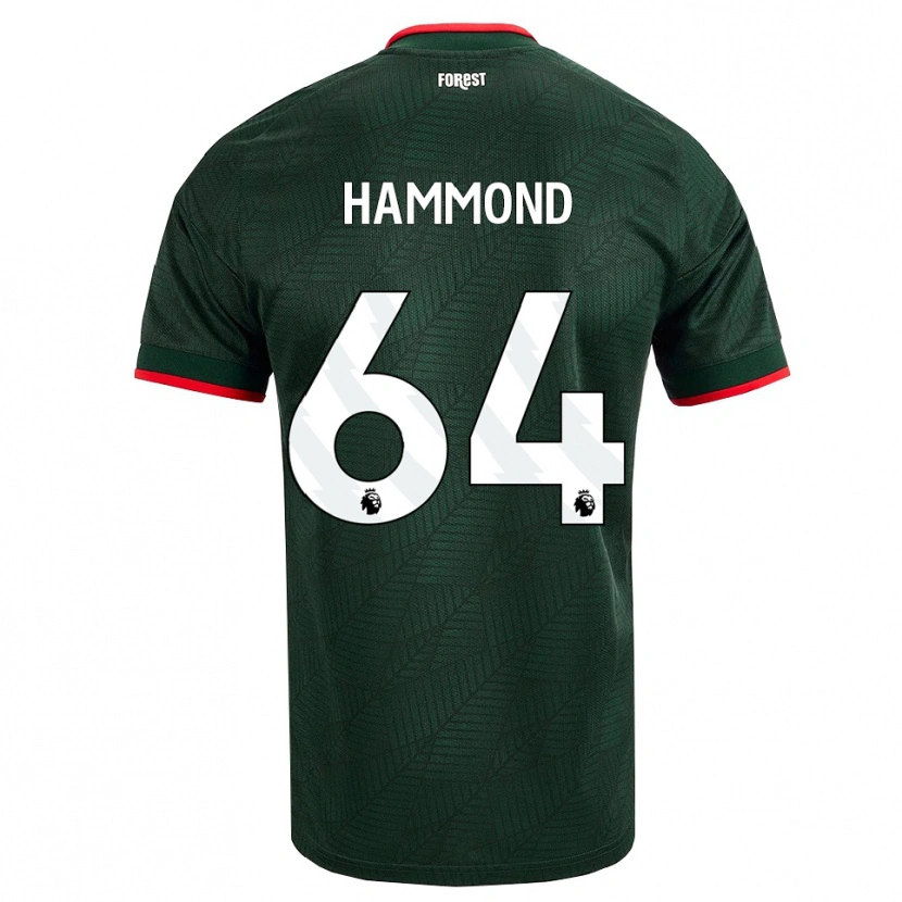 Danxen Kvinnor Ben Hammond #64 Mörk Grön Röd Bortatröja Matchtröjor 2026/27 Tröjor T-Tröja