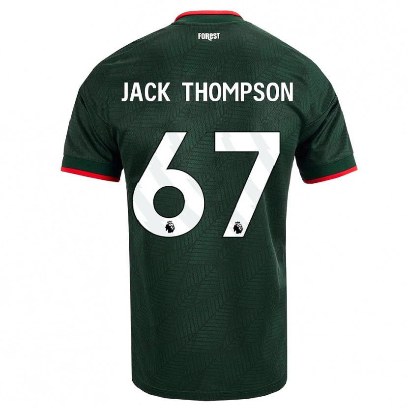 Danxen Kvinnor Jack Thompson #67 Mörk Grön Röd Bortatröja Matchtröjor 2026/27 Tröjor T-Tröja