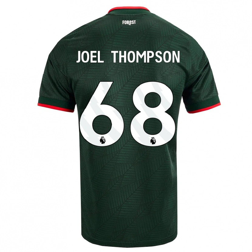 Danxen Kvinnor Joel Thompson #68 Mörk Grön Röd Bortatröja Matchtröjor 2026/27 Tröjor T-Tröja