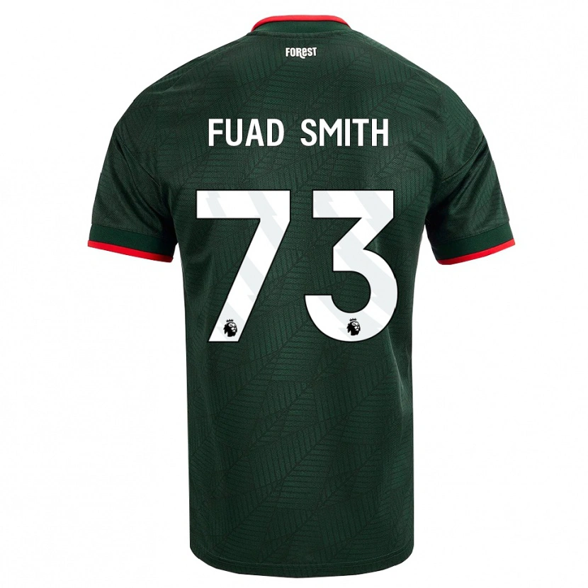 Danxen Kvinnor Fuad Smith #73 Mörk Grön Röd Bortatröja Matchtröjor 2026/27 Tröjor T-Tröja