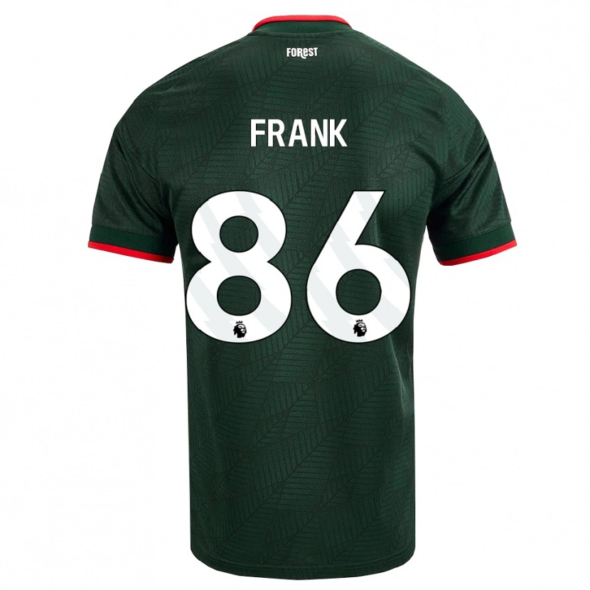 Danxen Kvinnor Frank Djamna #86 Mörk Grön Röd Bortatröja Matchtröjor 2026/27 Tröjor T-Tröja