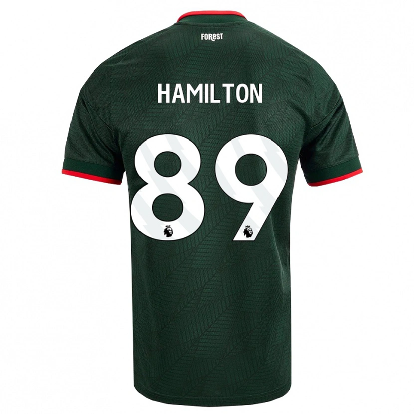 Danxen Kvinnor Scott Hamilton #89 Mörk Grön Röd Bortatröja Matchtröjor 2026/27 Tröjor T-Tröja