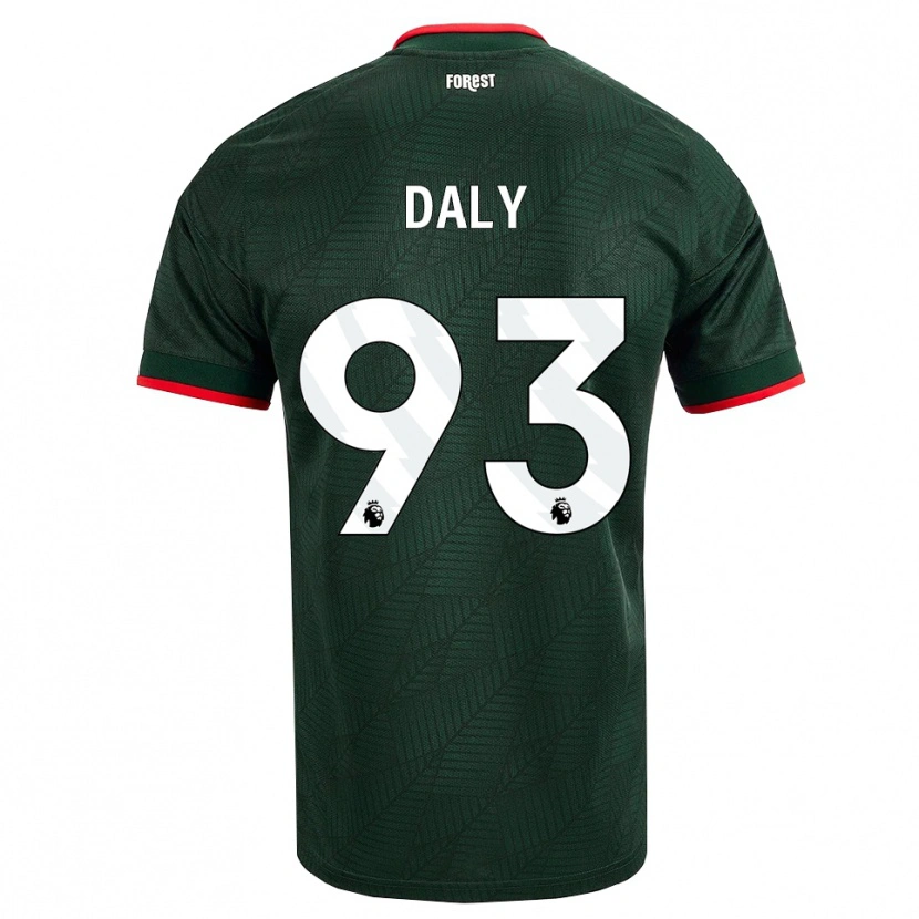 Danxen Kvinnor Cormac Daly #93 Mörk Grön Röd Bortatröja Matchtröjor 2026/27 Tröjor T-Tröja