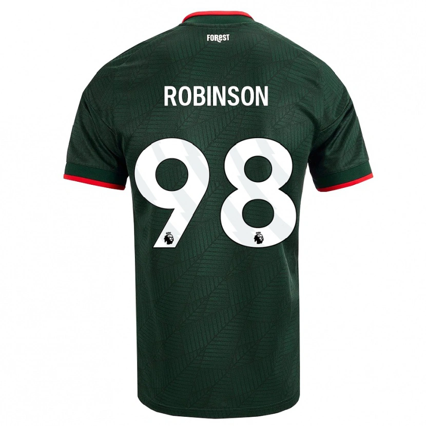 Danxen Kvinnor Riko Robinson #98 Mörk Grön Röd Bortatröja Matchtröjor 2026/27 Tröjor T-Tröja