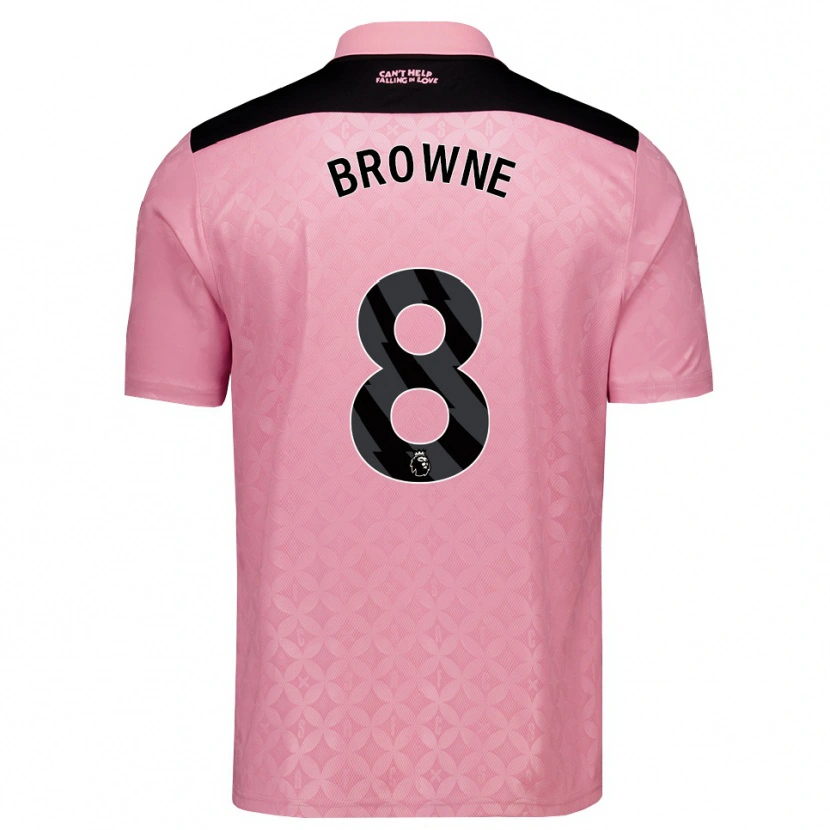 Danxen Kvinnor Alan Browne #8 Ljusrosa Svart Bortatröja Matchtröjor 2026/27 Tröjor T-Tröja