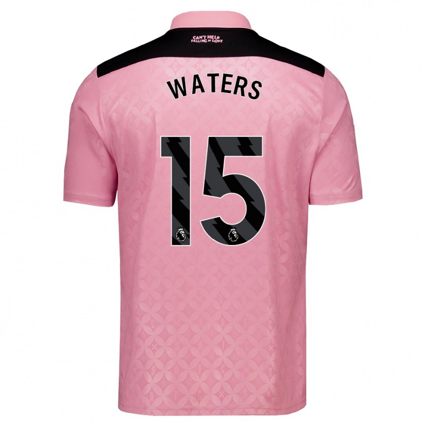 Danxen Kvinnor Jake Waters #15 Ljusrosa Svart Bortatröja Matchtröjor 2026/27 Tröjor T-Tröja