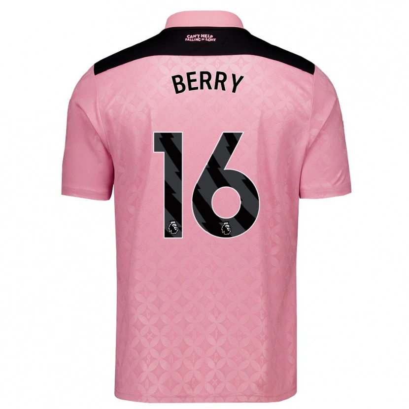 Danxen Kvinnor Ethan Berry #16 Ljusrosa Svart Bortatröja Matchtröjor 2026/27 Tröjor T-Tröja