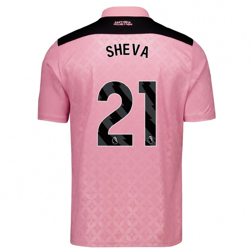 Danxen Kvinnor Marissa Sheva #21 Ljusrosa Svart Bortatröja Matchtröjor 2026/27 Tröjor T-Tröja