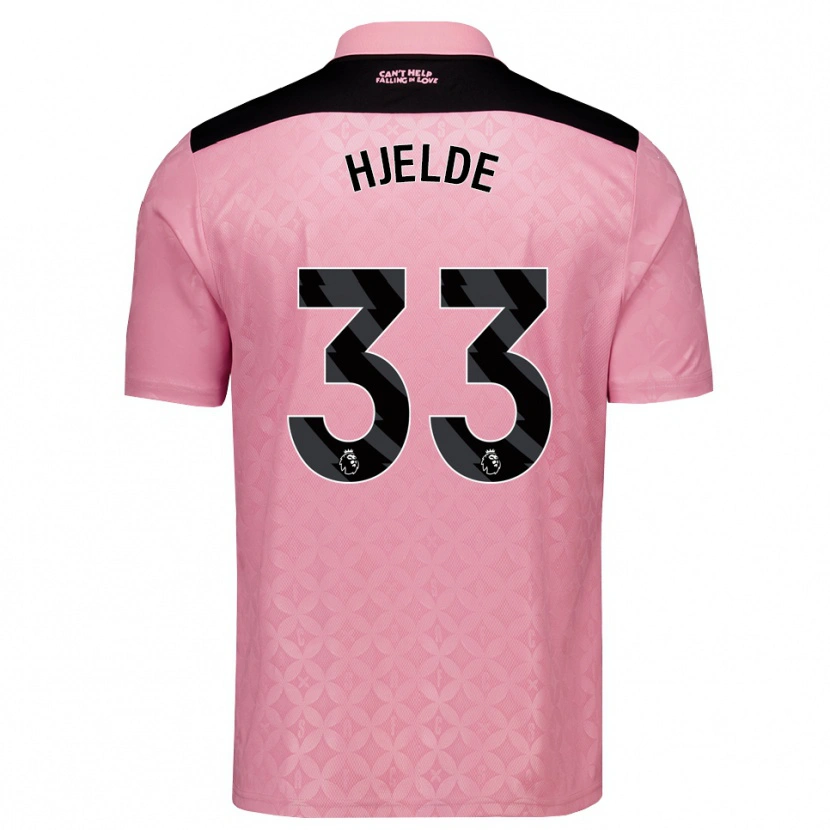 Danxen Kvinnor Leo Fuhr Hjelde #33 Ljusrosa Svart Bortatröja Matchtröjor 2026/27 Tröjor T-Tröja