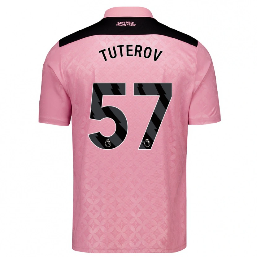 Danxen Kvinnor Timur Tuterov #57 Ljusrosa Svart Bortatröja Matchtröjor 2026/27 Tröjor T-Tröja