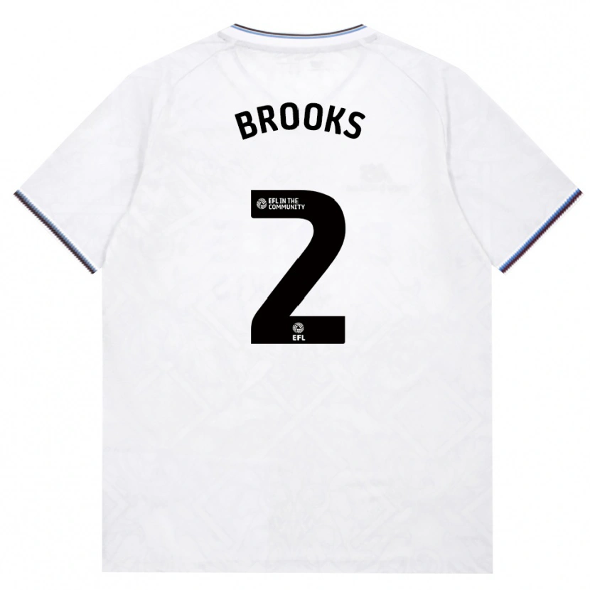 Danxen Kvinnor Connor Brooks #2 Vinröd Vit Bortatröja Matchtröjor 2026/27 Tröjor T-Tröja