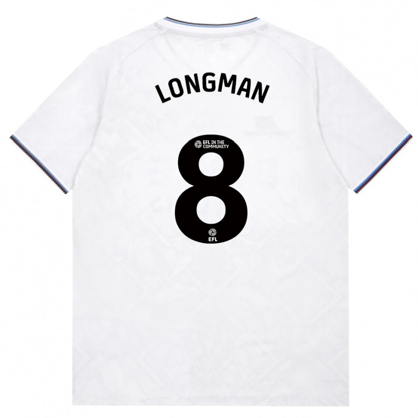 Danxen Kvinnor Jude Longman #8 Vinröd Vit Bortatröja Matchtröjor 2026/27 Tröjor T-Tröja