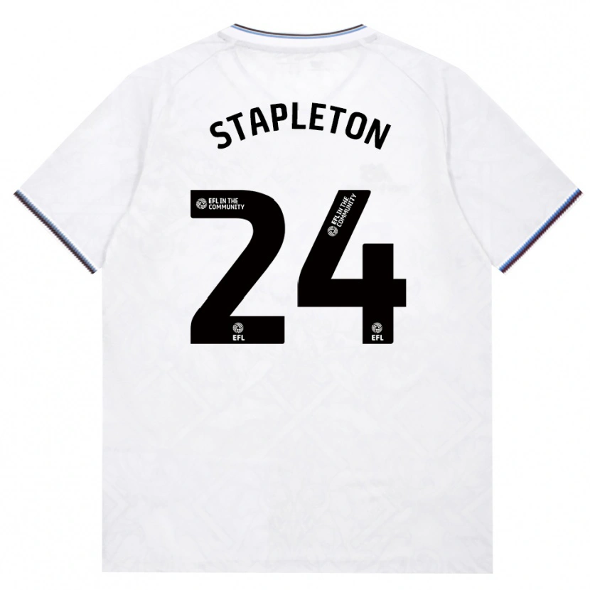 Danxen Kvinnor Jessie Stapleton #24 Vinröd Vit Bortatröja Matchtröjor 2026/27 Tröjor T-Tröja