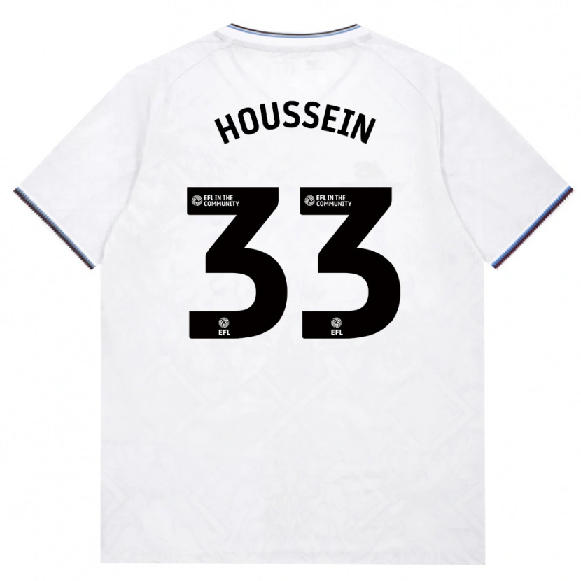 Danxen Kvinnor Halle Houssein #33 Vinröd Vit Bortatröja Matchtröjor 2026/27 Tröjor T-Tröja