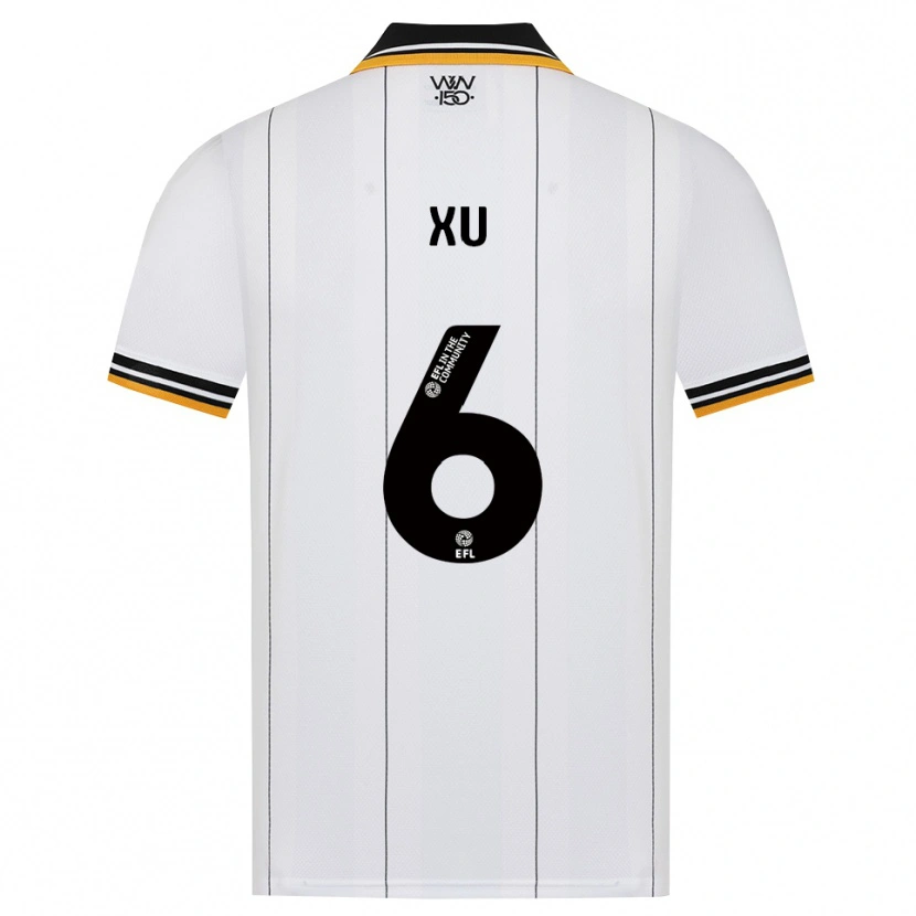 Danxen Kvinnor Bin Xu #6 Orange Vit Svart Bortatröja Matchtröjor 2026/27 Tröjor T-Tröja