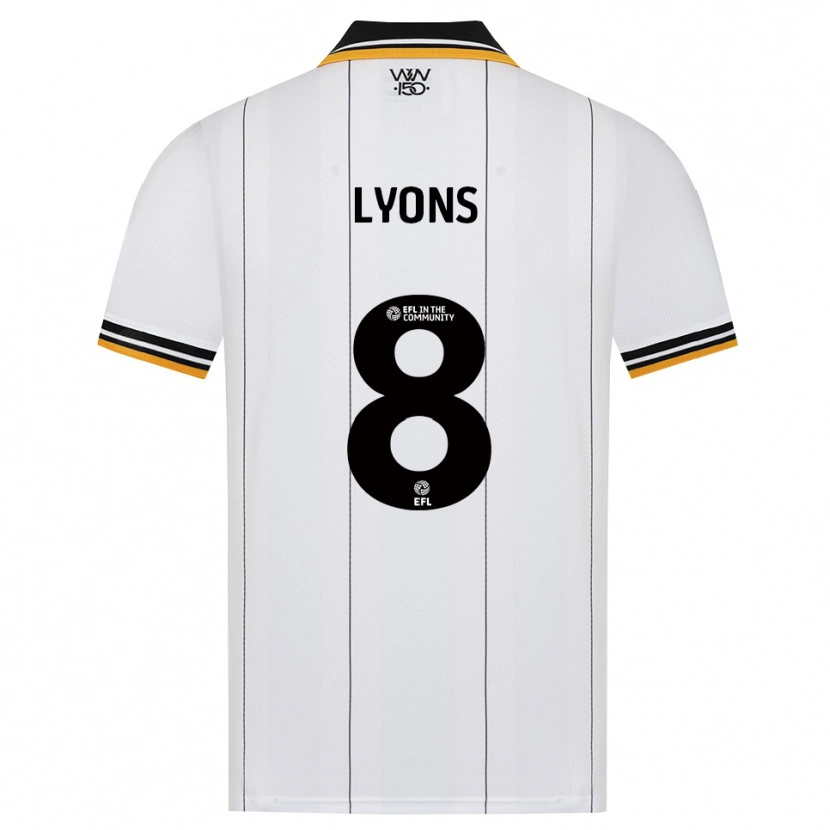 Danxen Kvinnor Connor Lyons #8 Orange Vit Svart Bortatröja Matchtröjor 2026/27 Tröjor T-Tröja