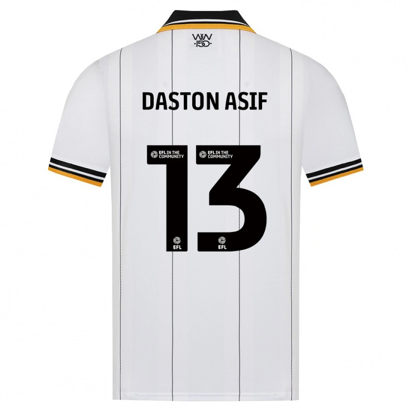 Danxen Kvinnor Daston Asif #13 Orange Vit Svart Bortatröja Matchtröjor 2026/27 Tröjor T-Tröja