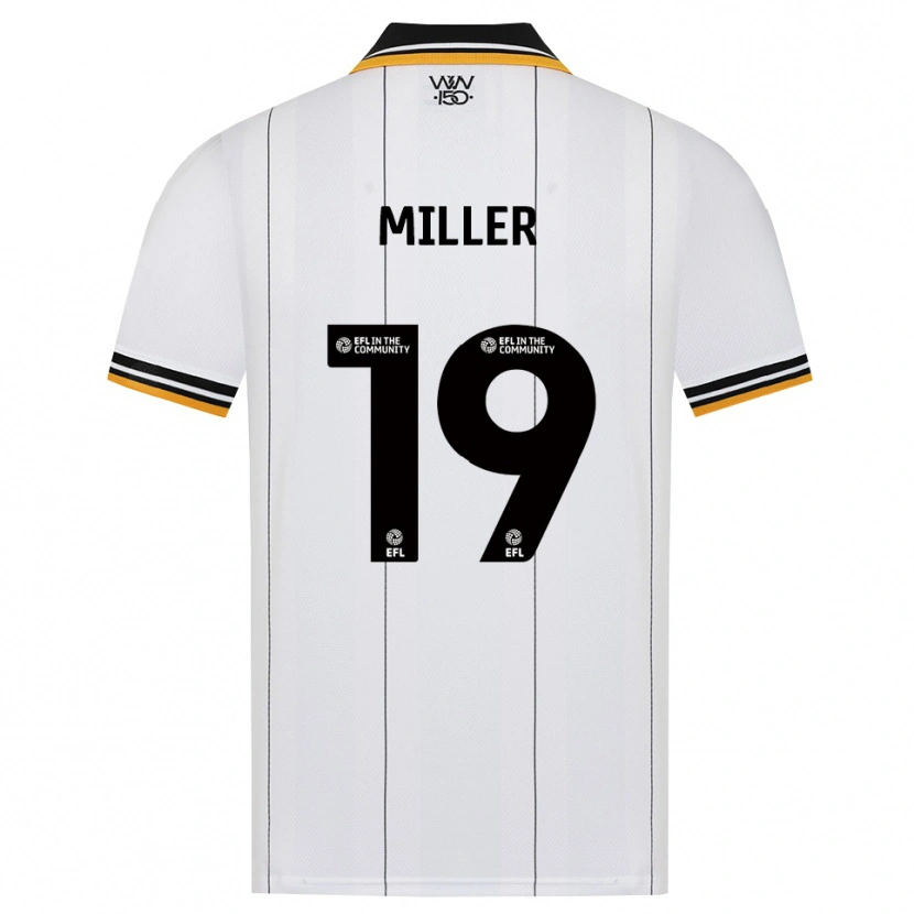 Danxen Kvinnor Ali Miller #19 Orange Vit Svart Bortatröja Matchtröjor 2026/27 Tröjor T-Tröja