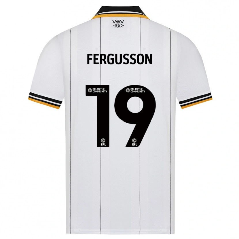 Danxen Kvinnor Liv Fergusson #19 Orange Vit Svart Bortatröja Matchtröjor 2026/27 Tröjor T-Tröja