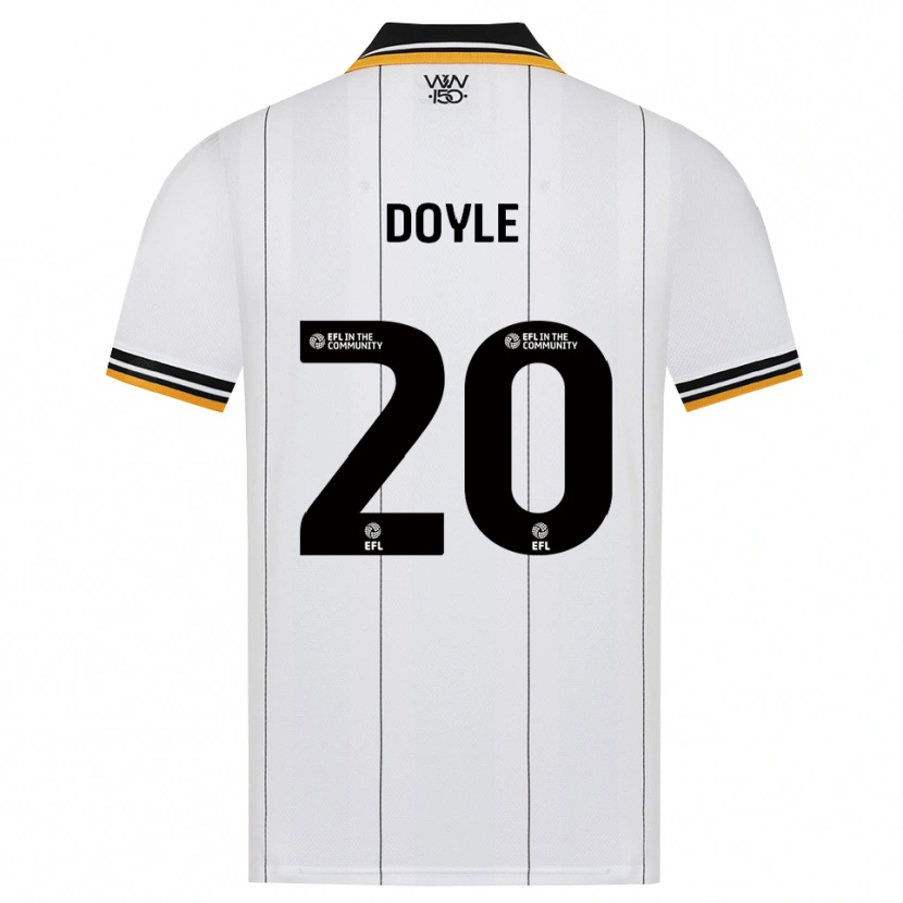Danxen Kvinnor Tommy Doyle #20 Orange Vit Svart Bortatröja Matchtröjor 2026/27 Tröjor T-Tröja