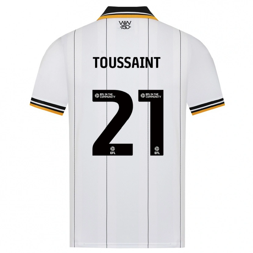 Danxen Kvinnor Destiney Toussaint #21 Orange Vit Svart Bortatröja Matchtröjor 2026/27 Tröjor T-Tröja