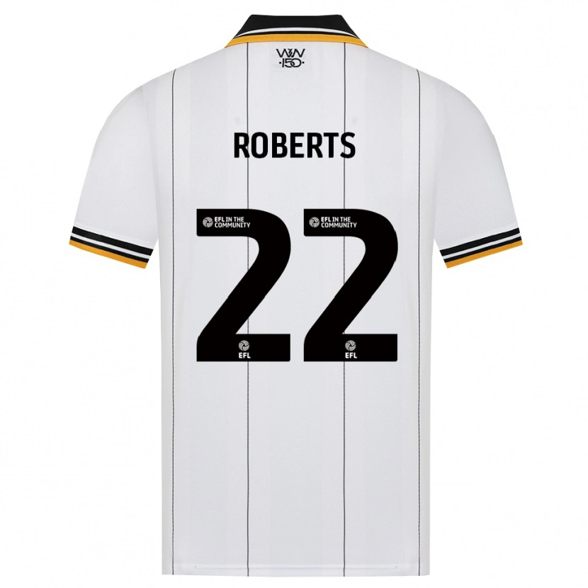 Danxen Kvinnor Beth Roberts #22 Orange Vit Svart Bortatröja Matchtröjor 2026/27 Tröjor T-Tröja