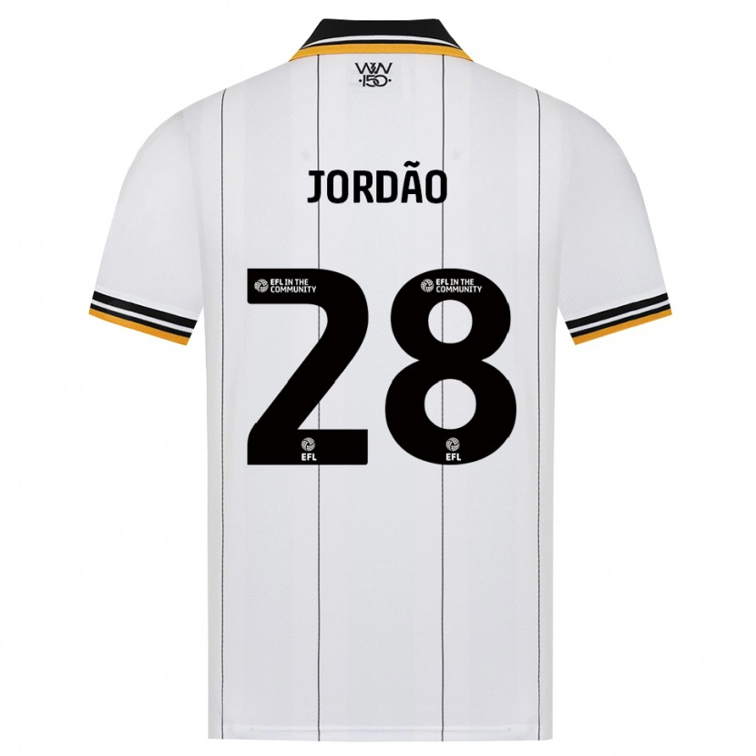 Danxen Kvinnor Bruno Jordão #28 Orange Vit Svart Bortatröja Matchtröjor 2026/27 Tröjor T-Tröja